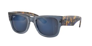 0RB0840S MEGA WAYFARER 6638O4 - Transparent Dark Blue - Blue - Size 51