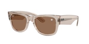 0RB0840S MEGA WAYFARER 68701A - Transparent Light Brown - Dark Brown - Size 51