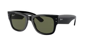 0RB0840S MEGA WAYFARER 901/58 - Black - Green Polarized - Size 51