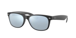 0RB2132 NEW WAYFARER 622/30 - Rubber Black - Silver Flash - Size 52