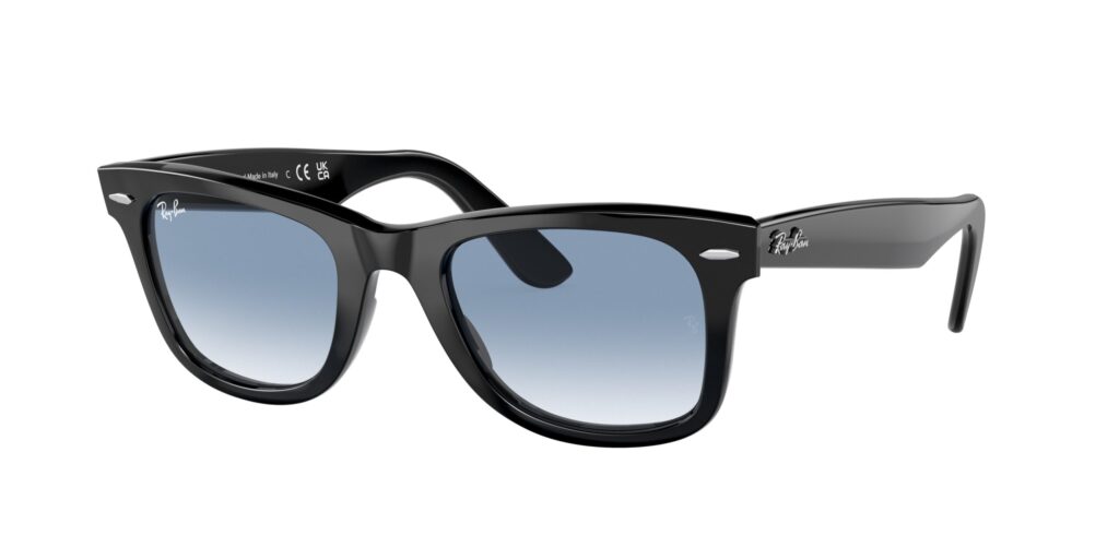 0RB2140F WAYFARER 901/3F – Black – Blue – Size 52