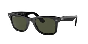 0RB2140 WAYFARER 135831 - Black - Green - Size 50