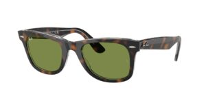 0RB2140 WAYFARER 14134E - Dark Havana On Multicolour - Green - Size 50