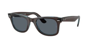 0RB2140 WAYFARER 1446R5 - Brown On Transparent Blue - Blue - Size 50