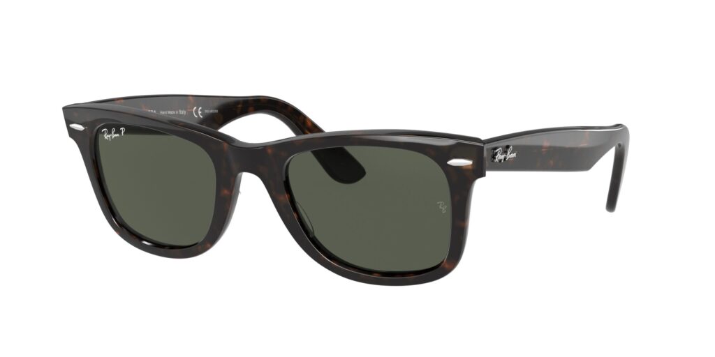0RB2140 WAYFARER 902/58 – Tortoise – Green Polarized – Size 50