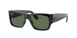 0RB2187 WAYFARER NOMAD 901/58 - Black - G-15 Green Polarised - Size 54