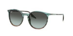0RB2204 1394GK - Striped Blue & Green - Blue Vintage - Size 51