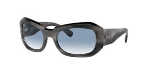 0RB2212 BEATE 14043F - Striped Grey - Clear & Blue - Size 56