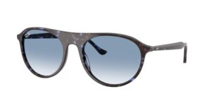 0RB2215 14303F - Havana Blue Tortoiseshell - Clear Gradient Blue - Size 56
