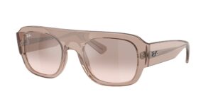 0RB2218 67278Z - Transparent Light Brown - Brown Mirror Silver Gradient - Size 55
