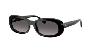 0RB2221 901/M3 - Black - Gradient Grey Polarized - Size 53