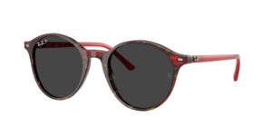 0RB2230 BERNARD 141948 - Transparent Shade Fantasy Red - Polarized Black - Size 51