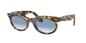 0RB2242 WAYFARER OVAL 13323F - Yellow Havana - Clear & Blue - Size 50