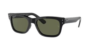 0RB2283 MR BURBANK 901/58 - Black - G-15 Green Polarised - Size 52