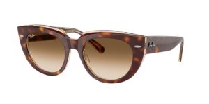 0RB2286 DOREEN 141451 - Light Havana On Transparent Multicolour - Clear Gradient Brown - Size 49