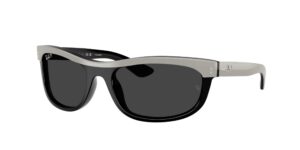 0RB2489 BALORAMA 144248 - Grey On Black - Polarized Black - Size 62