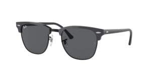 0RB3016 CLUBMASTER 1367B1 - Grey On Black - Dark Grey - Size 49