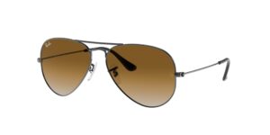 0RB3025 AVIATOR LARGE METAL 004/51 - Gunmetal - Light Brown Gradient - Size 55