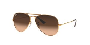 0RB3025 AVIATOR LARGE METAL 9001A5 - Light Brown - Pink/Brown - Size 55