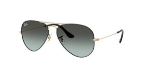 0RB3025 AVIATOR LARGE METAL 9271GK - Black On Arista - Blue Vintage Gradient Black - Size 58