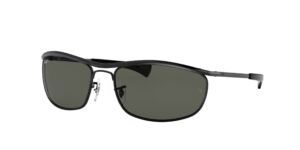 0RB3119M OLYMPIAN I DELUXE 002/58 - Black - G-15 Green Polarised - Size 62