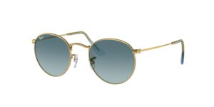0RB3447 ROUND METAL 001/3M - Gold - Blue - Size 50