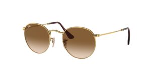 0RB3447 ROUND METAL 001/51 - Gold - Brown - Size 50