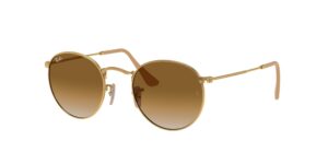 0RB3447 ROUND METAL 112/51 - Gold - Light Brown Gradient - Size 50