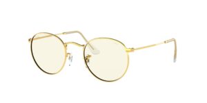 0RB3447 ROUND METAL 9196BL - Gold - Clear - Size 50