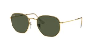 0RB3548 HEXAGONAL 919631 - Gold - G-15 Green - Size 51