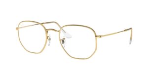 0RB3548 HEXAGONAL 9196BF - Gold - Clear - Size 51
