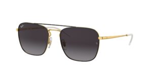 0RB3588 90548G - Black On Gold - Grey - Size 55