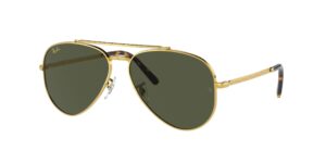 0RB3625 NEW AVIATOR 919631 - Gold - Green - Size 58
