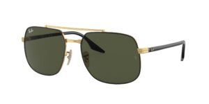 0RB3699 900031 - Black On Gold - Green - Size 56