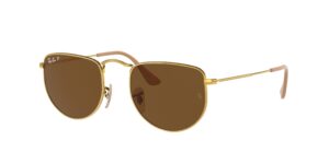 0RB3958 ELON 919657 - Gold - Brown Polarized - Size 50