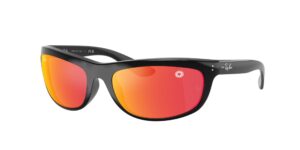 0RB4089 BALORAMA 68711D - Black - Yellow Mirror Red - Size 62