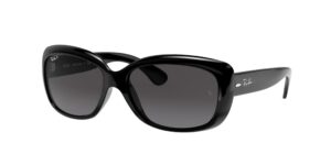 0RB4101 JACKIE OHH 601/T3 - Black - Grey Polarized - Size 58