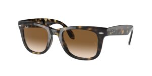 0RB4105 FOLDING WAYFARER 710/51 - Light Havana - Light Brown Gradient - Size 50