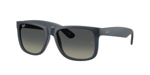 0RB4165 JUSTIN 681311 - Rubber Blue - Gradient Grey - Size 55