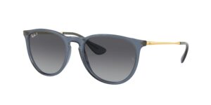 0RB4171 ERIKA 6592T3 - Transparent Blue - Grey Polarized - Size 54