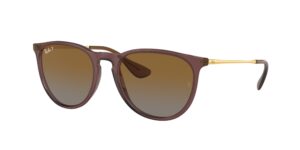 0RB4171 ERIKA 6593T5 - Transparent Dark Brown - Brown Gradient Polarized - Size 54