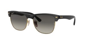 0RB4175 CLUBMASTER OVERSIZED 877/M3 - Black - Grey Polarized - Size 57