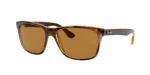 0RB4181 RB4181 710/83 - Light Havana - Brown Polarized - Size 57