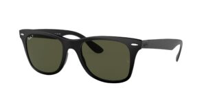 0RB4195 WAYFARER LITEFORCE 601S9A - Black - G-15 Green Polarised - Size 52