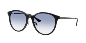 0RB4334D 601/19 - Black - Clear Gradient Light Blue - Size 55