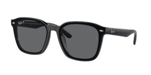 0RB4392D 601/81 - Black - Dark Grey Polarized - Size 66