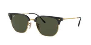 0RB4416 NEW CLUBMASTER 601/31 - Black On Gold - Green - Size 51