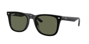 0RB4420 601/9A - Black - Dark Green Polarized - Size 65