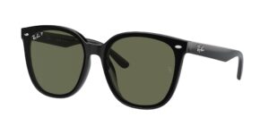 0RB4423D 601/9A - Black - Dark Green Polarized - Size 66