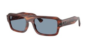 0RB4454 FLACKO 139856 - Striped Havana - Blue - Size 53